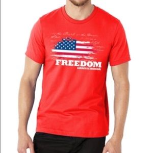 🆕 Rags of Honor Men’s Patriotic American Flag Freedom Tee